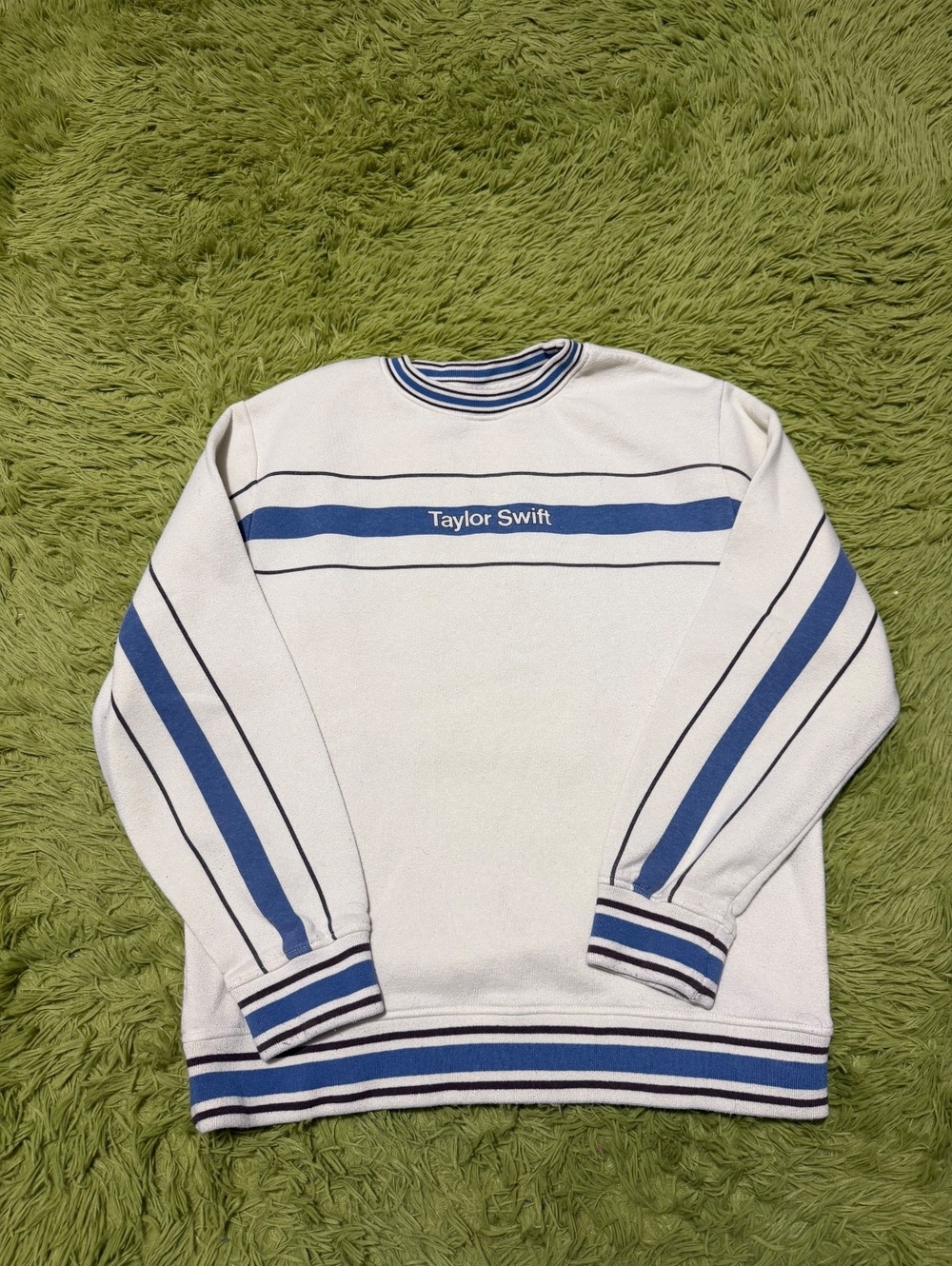 Taylor Swift Midnights Crewneck Sweatshirt Size Medium Cream